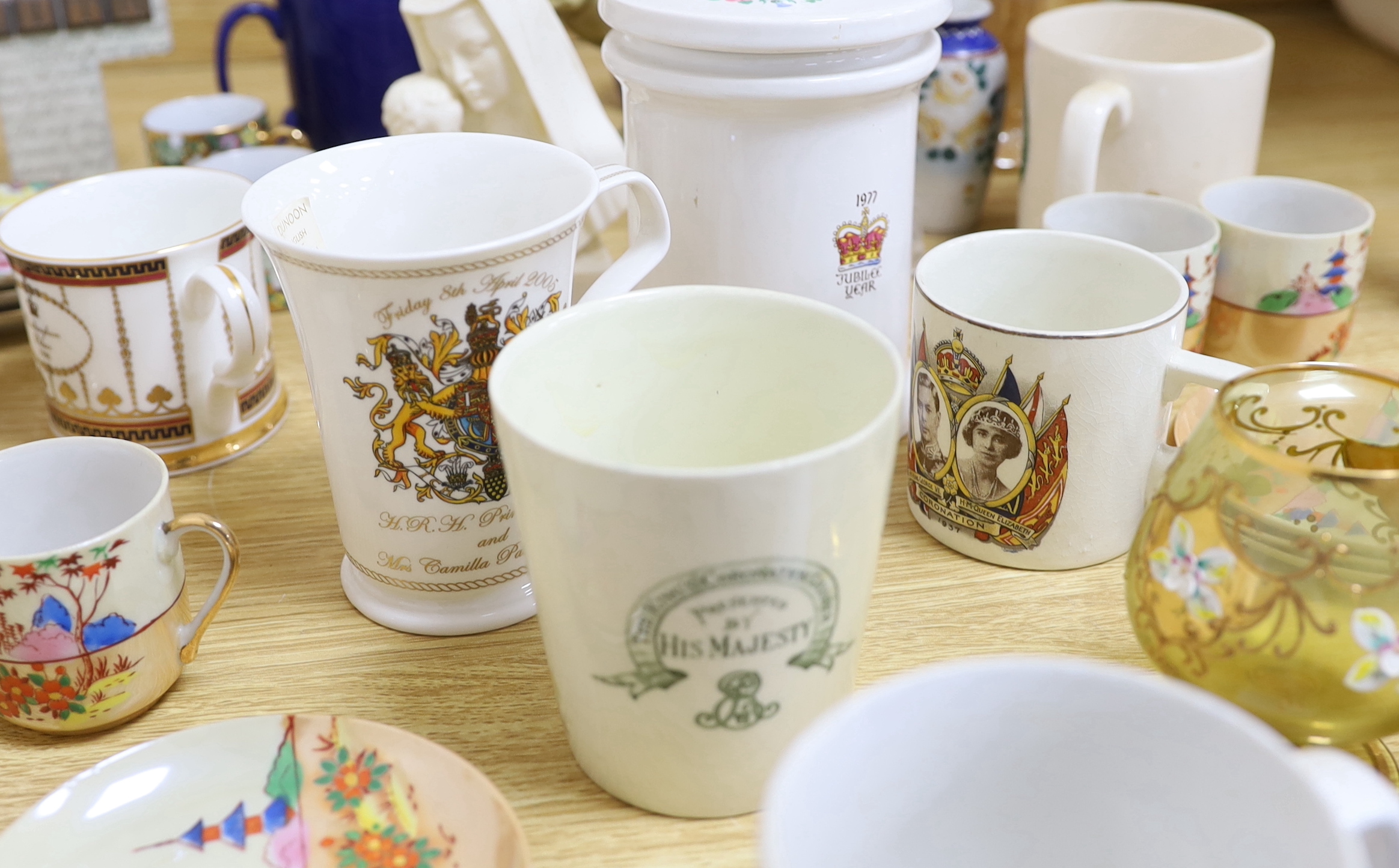 A quantity of crested china, etc.